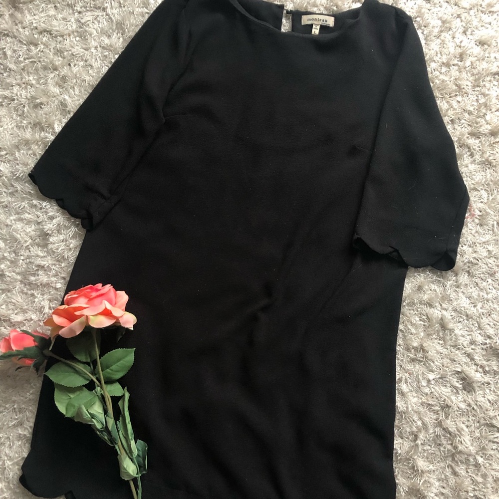 Black scalloped dress